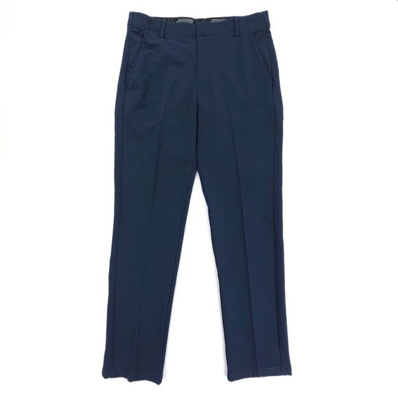 NEW Nike Golf Flex Vapor Slim Pants Woven Dri Fit Athletic Chino 32x30 Navy Blue - Picture 1 of 7